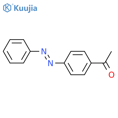 1-(4-phenyldiazenylphenyl)ethanone structure