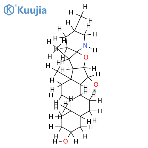 (22S,25S)-(5alpha)-spirosolane-3beta,15alpha-diol structure