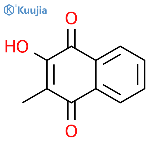 2-hydroxy-3-methyl-1,4-dihydronaphthalene-1,4-dione structure