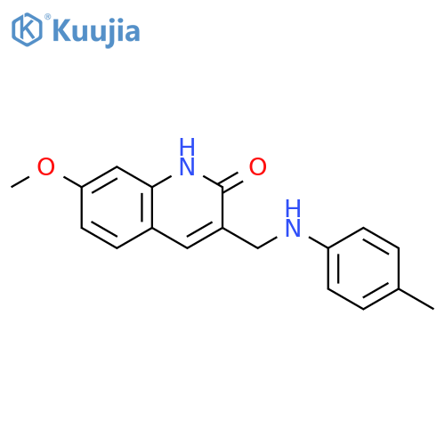 7-Methoxy-3-{(4-methylphenyl)amino-methyl}-1,2-dihydroquinolin-2-one structure