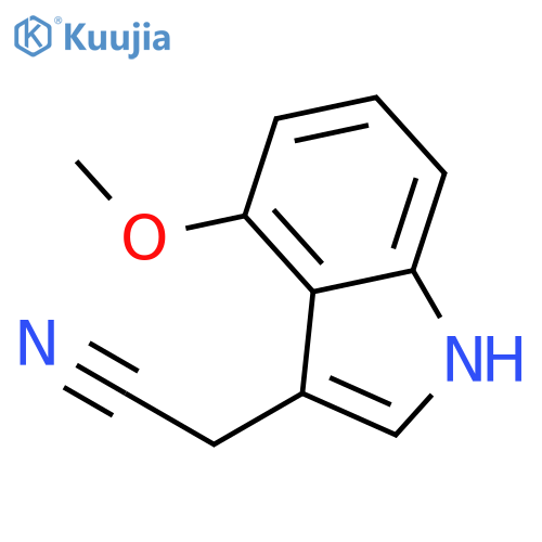 2-(4-Methoxy-1H-indol-3-yl)acetonitrile structure