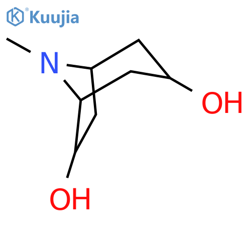(3RS,6RS)-8-Methyl-8-azabicyclo[3.2.1]octane-3,6-diol structure