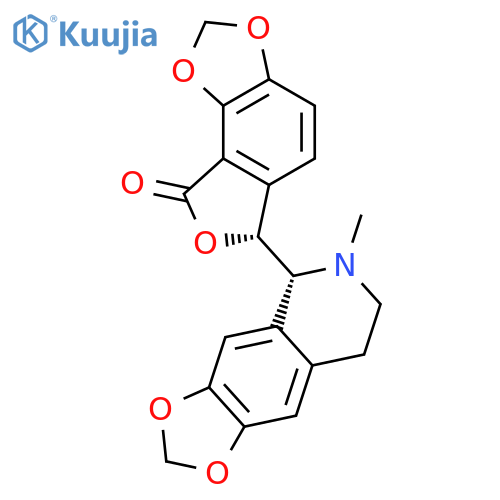 Furo[3,4-e]-1,3-benzodioxol-8(6H)-one,6-[(5R)-5,6,7,8-tetrahydro-6-methyl-1,3-dioxolo[4,5-g]isoquinolin-5-yl]-, (6R)- structure