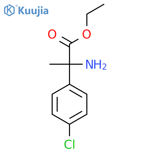 Ethyl 2-amino-2-(4-chlorophenyl)propanoate structure