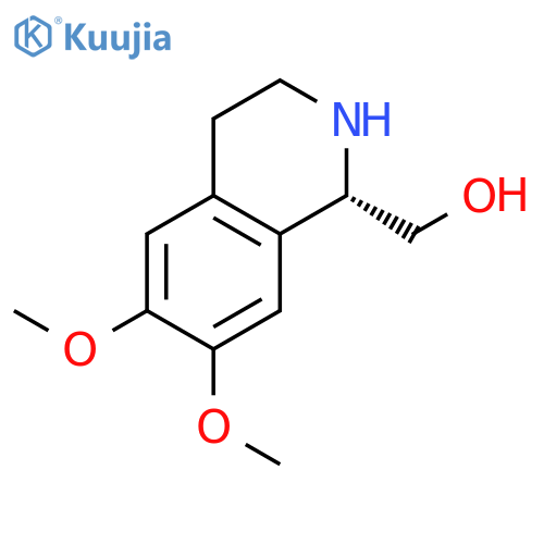 1-Isoquinolinemethanol,1,2,3,4-tetrahydro-6,7-dimethoxy-, (1S)- structure
