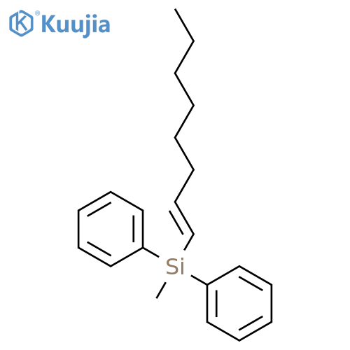 Silane, methyl-(1E)-1-octenyldiphenyl- structure