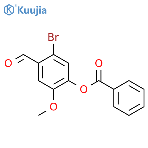 5-Bromo-4-formyl-2-methoxyphenyl benzoate structure