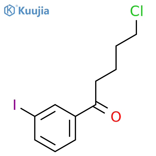 5-Chloro-1-(3-iodophenyl)-1-oxopentane structure