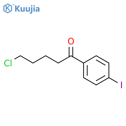 5-Chloro-1-(4-iodophenyl)-1-oxopentane structure