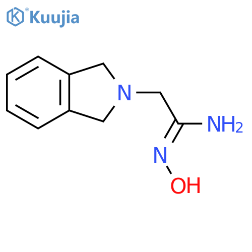 (Z)-2-(2,3-dihydro-1H-isoindol-2-yl)-N'-hydroxyethanimidamide structure