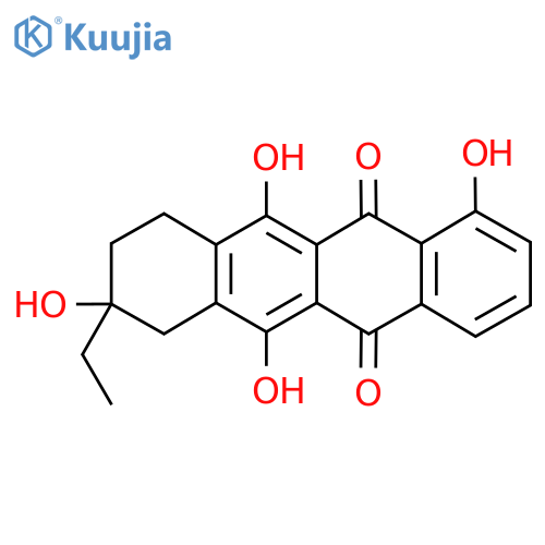 9-Ethyl-4,6,9,11-tetrahydroxy-8,10-dihydro-7H-tetracene-5,12-dione structure