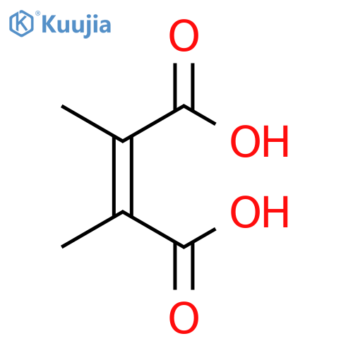 (2Z)-2,3-dimethylbut-2-enedioic acid structure
