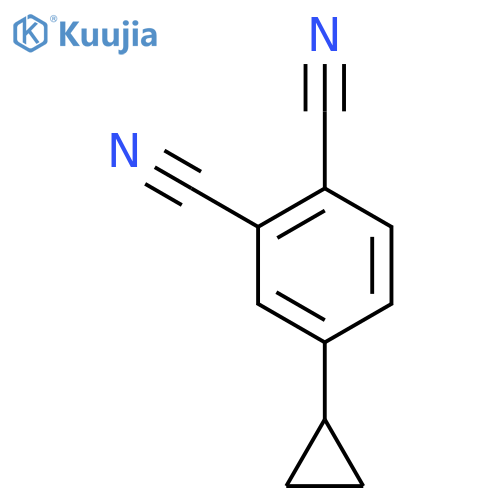 1,2-Benzenedicarbonitrile, 4-cyclopropyl- structure
