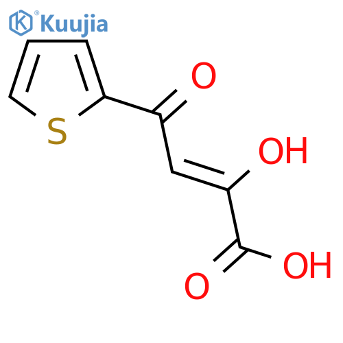 2-Hydroxy-4-oxo-4-(thiophen-2-yl)but-2-enoic acid structure