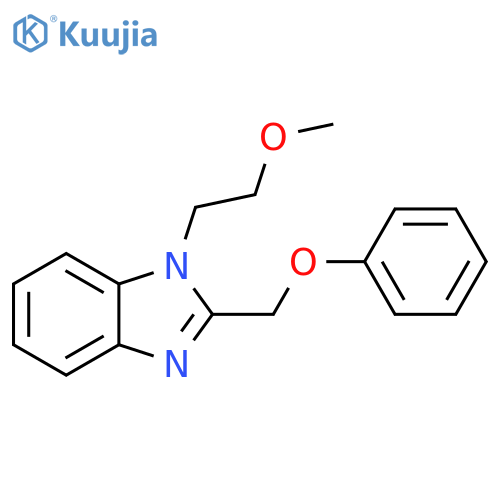 1-(2-methoxyethyl)-2-(phenoxymethyl)-1H-1,3-benzodiazole structure
