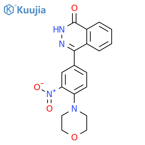 4-4-(Morpholin-4-yl)-3-nitrophenyl-1,2-dihydrophthalazin-1-one structure