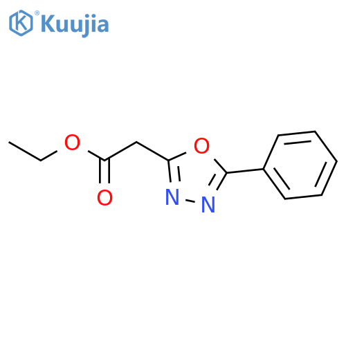 1,3,4-OXADIAZOLE-2-ACETIC ACID, 5-PHENYL-, ETHYL ESTER structure