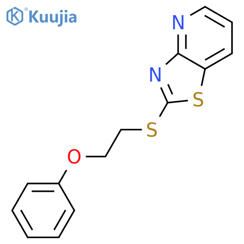 THIAZOLO[4,5-B]PYRIDINE, 2-[(2-PHENOXYETHYL)THIO]- structure