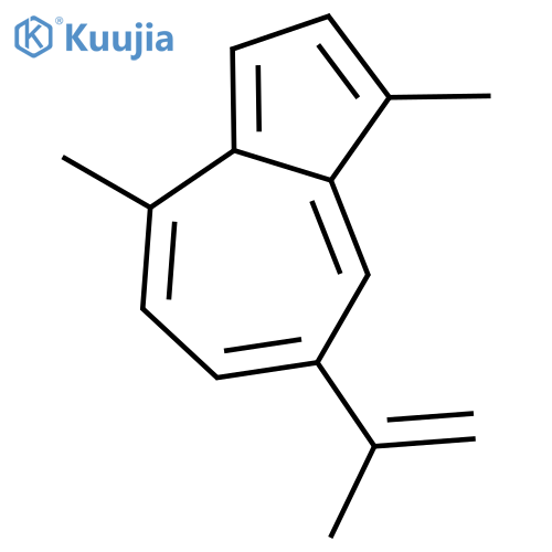 1,4-dimethyl-7-(1-methylethenyl)azulene structure
