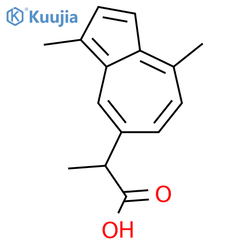 5-Azuleneacetic acid, a,3,8-trimethyl-, (aS)- structure