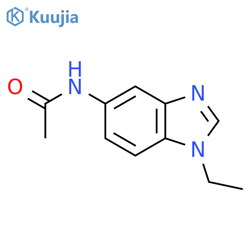 Acetamide, N-(1-ethyl-1H-benzimidazol-5-yl)- (9CI) structure