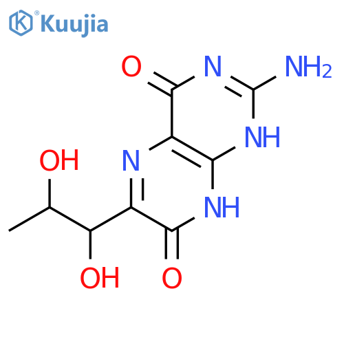 4,7(1H,8H)-Pteridinedione,2-amino-6-(1,2-dihydroxypropyl)- (9CI) structure