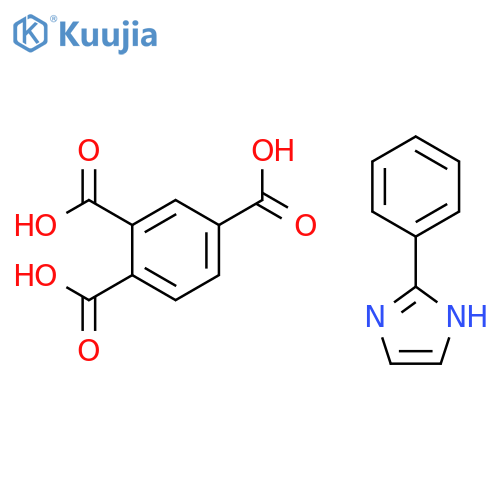 1,2,4-Benzenetricarboxylic acid, compd. with 2-phenyl-1H-imidazole (1:) structure