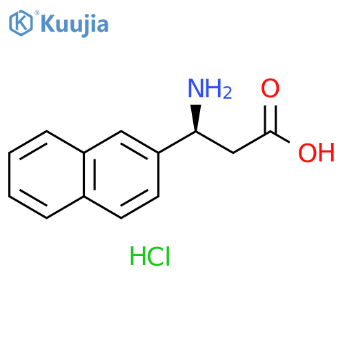 (S)-3-AMINO-3-(2-NAPHTHYL)-PROPIONIC ACID hydrochloride structure