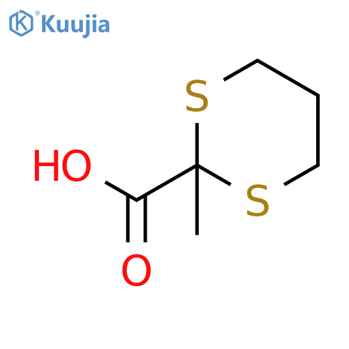 1,3-Dithiane-2-carboxylic acid, 2-methyl- structure