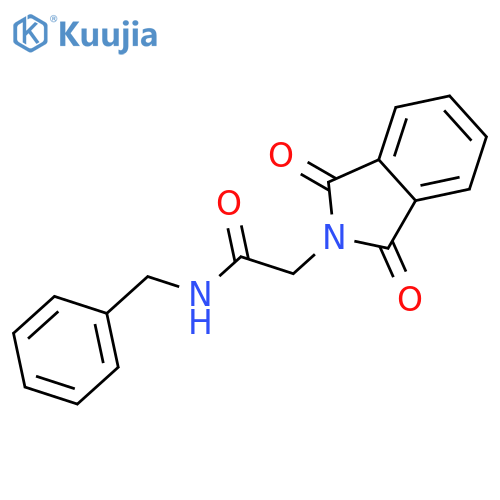 2H-Isoindole-2-acetamide,1,3-dihydro-1,3-dioxo-N-(phenylmethyl)- structure