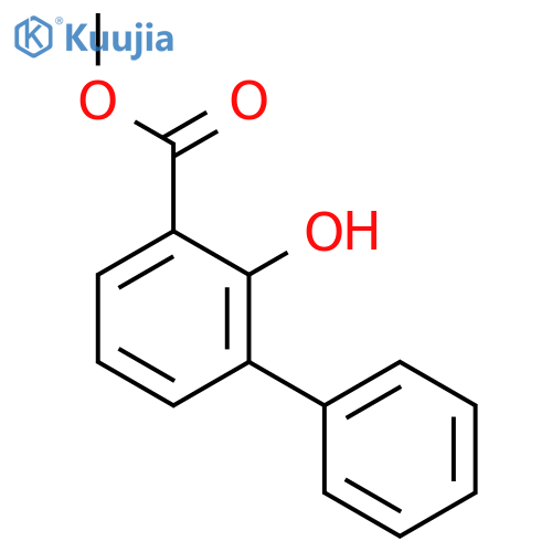 [1,1'-Biphenyl]-3-carboxylicacid, 2-hydroxy-, methyl ester structure