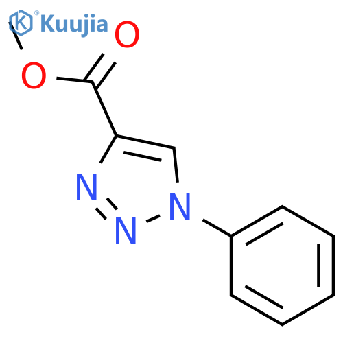 Methyl1-phenyl-1H-1,2,3-triazole-4-carboxylate structure