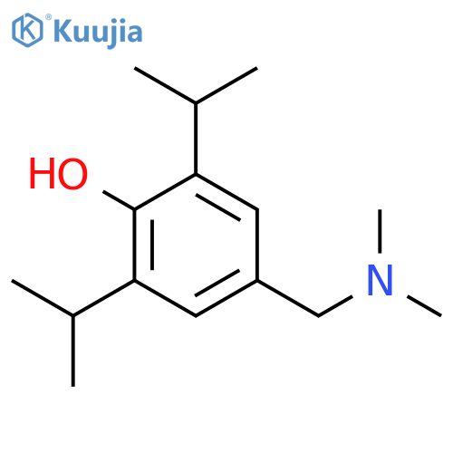 4-((Dimethylamino)methyl)-2,6-diisopropylphenol structure