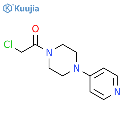2-chloro-1-4-(pyridin-4-yl)piperazin-1-ylethan-1-one structure