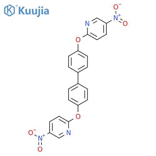 PYRIDINE, 2,2'-[[1,1'-BIPHENYL]-4,4'-DIYLBIS(OXY)]BIS[5-NITRO- structure