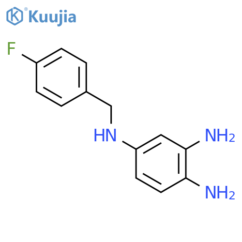 4-(4-Fluorobenzylamino)-1,2-phenylenediamine structure