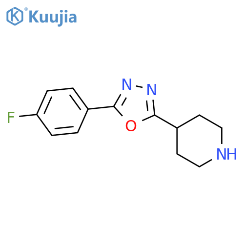 4-5-(4-Fluorophenyl)-1,3,4-Oxadiazol-2-YlPiperidine structure