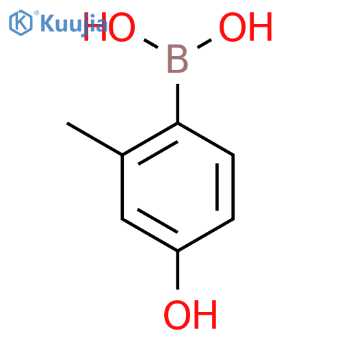 (4-hydroxy-2-methylphenyl)boronic acid structure