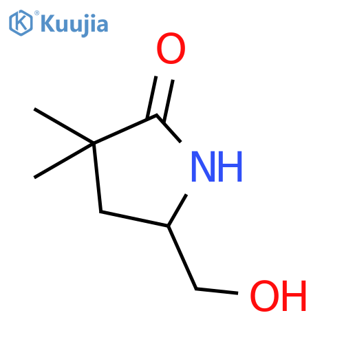 (5R)-5-(hydroxymethyl)-3,3-dimethylpyrrolidin-2-one structure