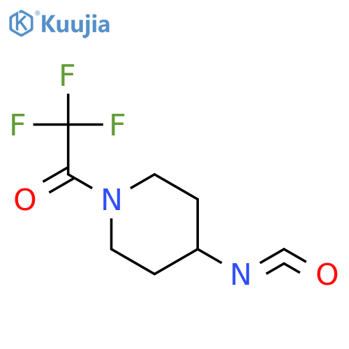 4-Isocyanato-1-(trifluoroacetyl)piperidine structure