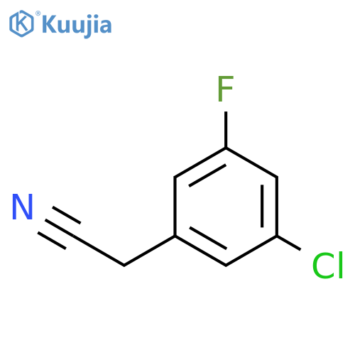 2-(3-chloro-5-fluorophenyl)acetonitrile structure