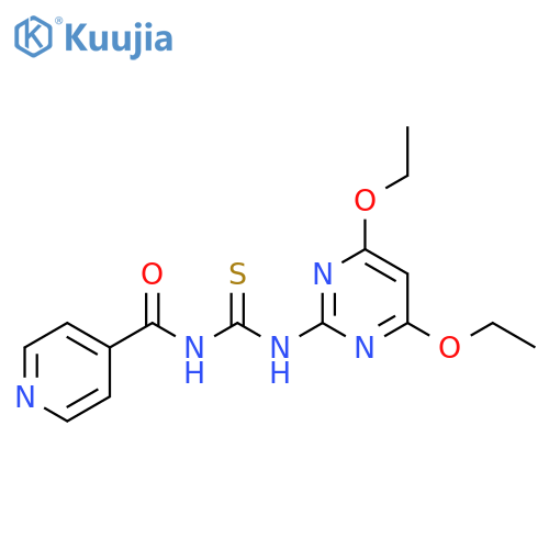 4-Pyridinecarboxamide,N-[[(4,6-diethoxy-2-pyrimidinyl)amino]thioxomethyl]- structure