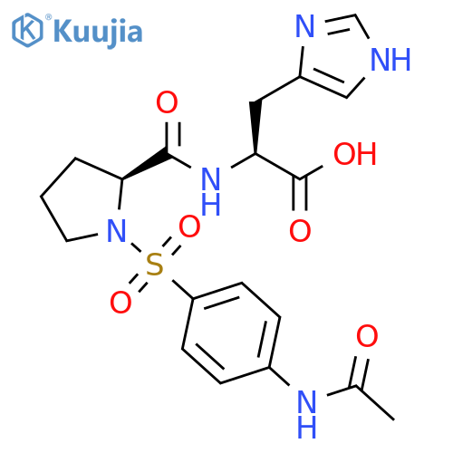 L-Histidine, 1-[[4-(acetylamino)phenyl]sulfonyl]-L-prolyl- structure