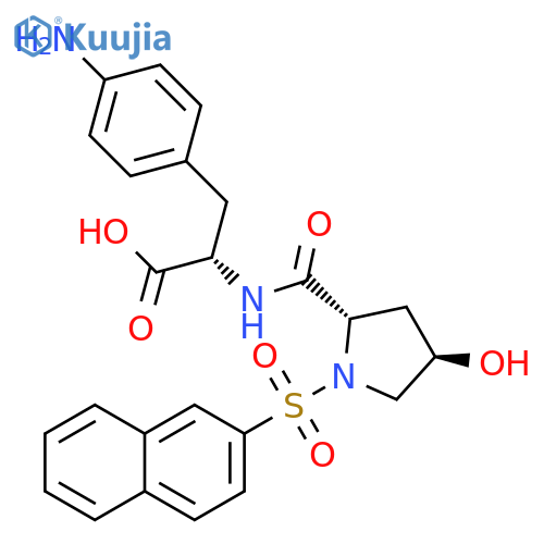 L-Phenylalanine,(4R)-4-hydroxy-1-(2-naphthalenylsulfonyl)-L-prolyl-4-amino- structure