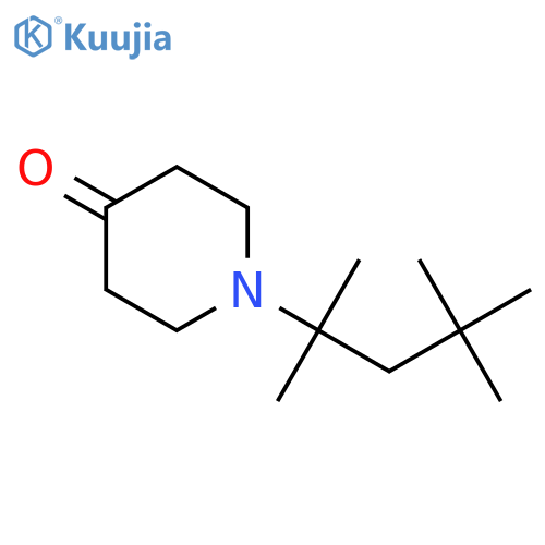 1-(2,4,4-trimethylpentan-2-yl)piperidin-4-one structure