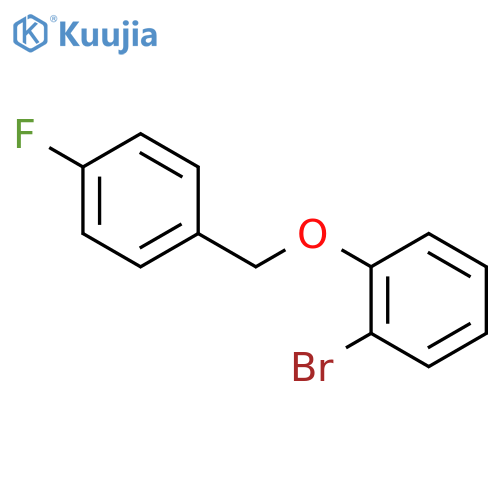Benzene, 1-bromo-2-[(4-fluorophenyl)methoxy]- structure