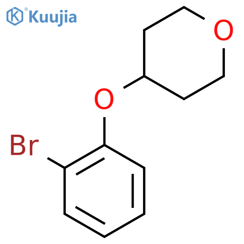 2H-Pyran, 4-(2-bromophenoxy)tetrahydro- structure