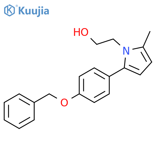 1H-Pyrrole-1-ethanol, 2-methyl-5-[4-(phenylmethoxy)phenyl]- structure