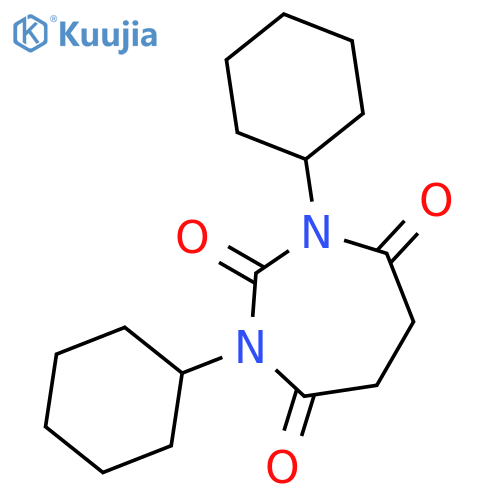 1H-1,3-Diazepine-2,4,7(3H)-trione, 1,3-dicyclohexyldihydro- structure