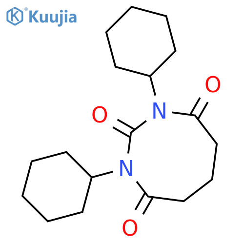 1,3-Diazocine-2,4,8(1H,3H,5H)-trione, 1,3-dicyclohexyldihydro- structure